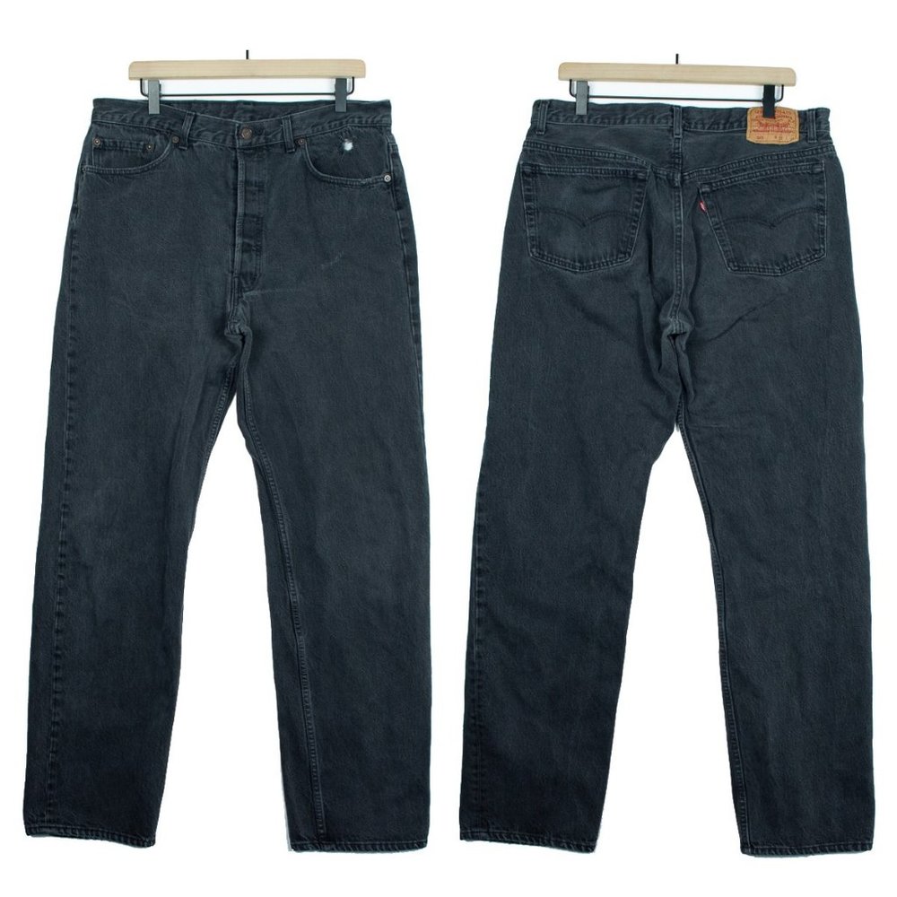 Vintage USA Black Levi's 501 Distressed Jeans